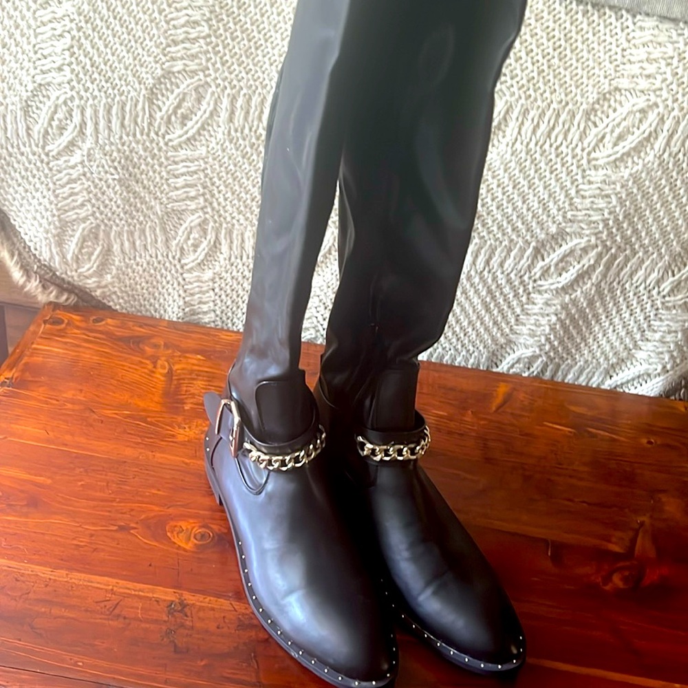 Tall stylish riding boots by ZARA - sold out.